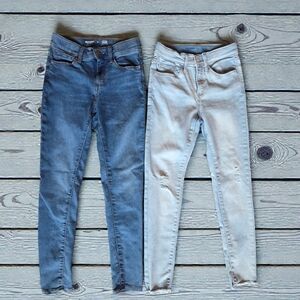 Old Navy High Rise Rockstar Jeans W/ Stretch in Blue and Light Blue Girl Size 12